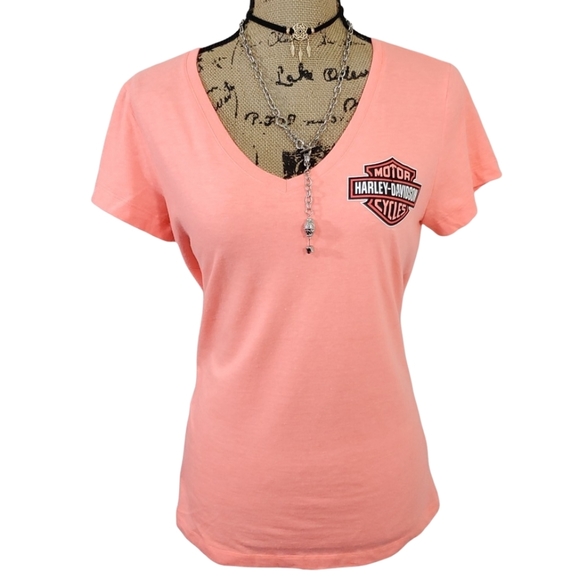 Harley-Davidson Tops - Harley Davidson Neon tee.  Size Medium